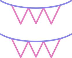 Garland Linear Two Colour Icon vector