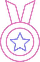 Achievement Linear Two Colour Icon vector
