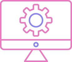 System Linear Two Colour Icon vector