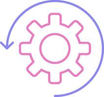 Automate Linear Two Colour Icon vector
