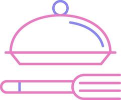 Meal Linear Two Colour Icon vector