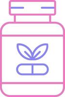 Supplements Linear Two Colour Icon vector