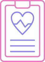 Daily Health App Linear Two Colour Icon vector