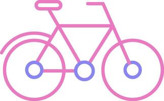 Bicycle Linear Two Colour Icon vector