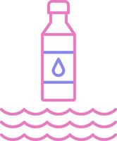 Water Linear Two Colour Icon vector