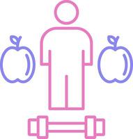 Lifestyle Linear Two Colour Icon vector