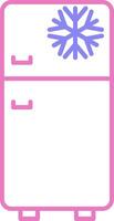 Fridge Linear Two Colour Icon vector