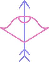 Crossbow Linear Two Colour Icon vector