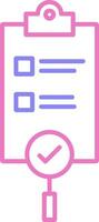 Transparency Linear Two Colour Icon vector