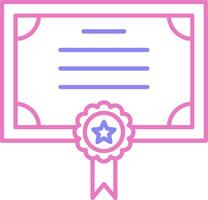 Standard Linear Two Colour Icon vector