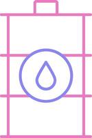 Barrel Linear Two Colour Icon vector