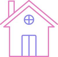 House Linear Two Colour Icon vector