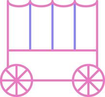 Carriage Linear Two Colour Icon vector