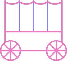 Carriage Linear Two Colour Icon vector