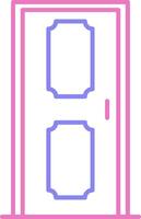 Door Linear Two Colour Icon vector