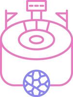 Stadium Linear Two Colour Icon vector