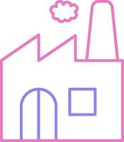 Factory Linear Two Colour Icon vector