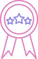 Quality Linear Two Colour Icon vector