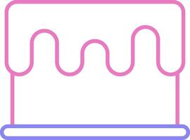 Cake Linear Two Colour Icon vector