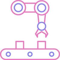 Machine Linear Two Colour Icon vector