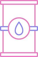 Barrel Linear Two Colour Icon vector