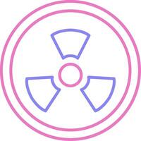 Radioactivity Linear Two Colour Icon vector