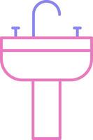 Sink Linear Two Colour Icon vector