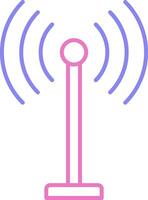 Antenna Linear Two Colour Icon vector