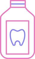 Mouthwash Linear Two Colour Icon vector