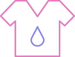 T Shirt Linear Two Colour Icon vector
