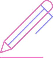 Pen Linear Two Colour Icon vector