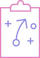 Strategy Linear Two Colour Icon vector