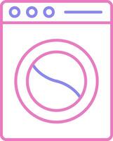 Laundry Linear Two Colour Icon vector