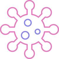 Bacteria Linear Two Colour Icon vector
