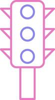 Traffic Control Linear Two Colour Icon vector