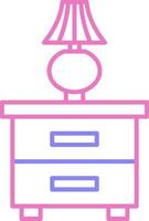Wardrobe Linear Two Colour Icon vector