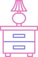 Wardrobe Linear Two Colour Icon vector