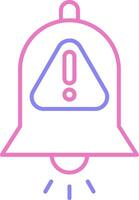 Interruption Linear Two Colour Icon vector
