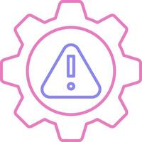 Risk Management Linear Two Colour Icon vector