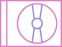 Cd Player Linear Two Colour Icon vector