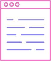 Ux Linear Two Colour Icon vector
