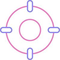 Scope Linear Two Colour Icon vector