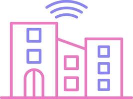 Smart City Linear Two Colour Icon vector