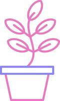 Plant Linear Two Colour Icon vector