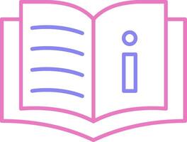 Book Linear Two Colour Icon vector