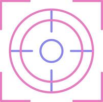 Focus Linear Two Colour Icon vector