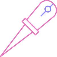 Awl Linear Two Colour Icon vector