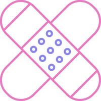 Patch Linear Two Colour Icon vector