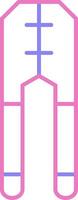 Crimping Linear Two Colour Icon vector