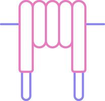 Inductor Linear Two Colour Icon vector